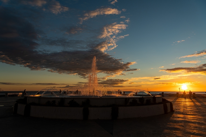 Fontana tramonto